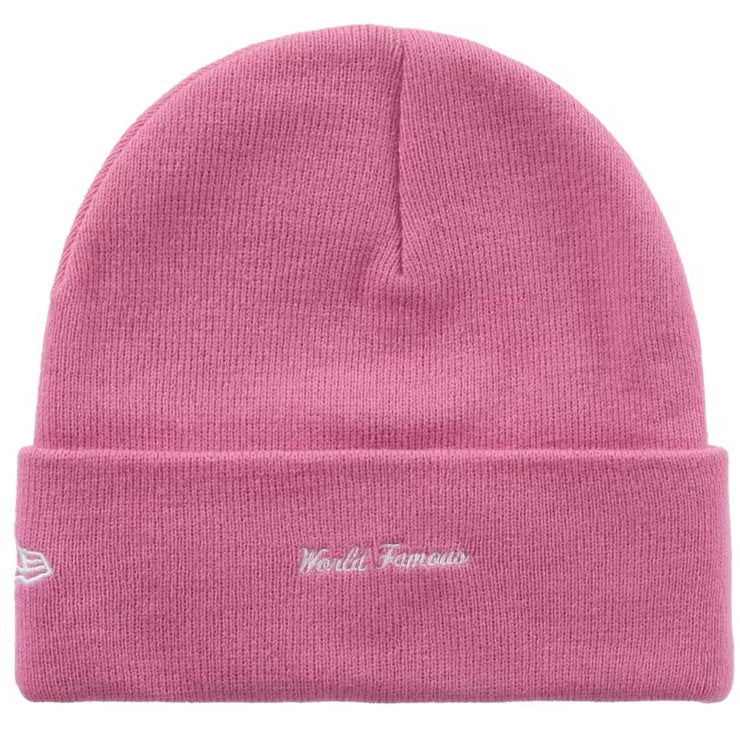 Supreme FW25 New Era Box Logo Magenta Beanie – Vintage Meets Hype