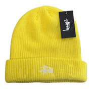 Stussy Script Cuff Yellow Beanie