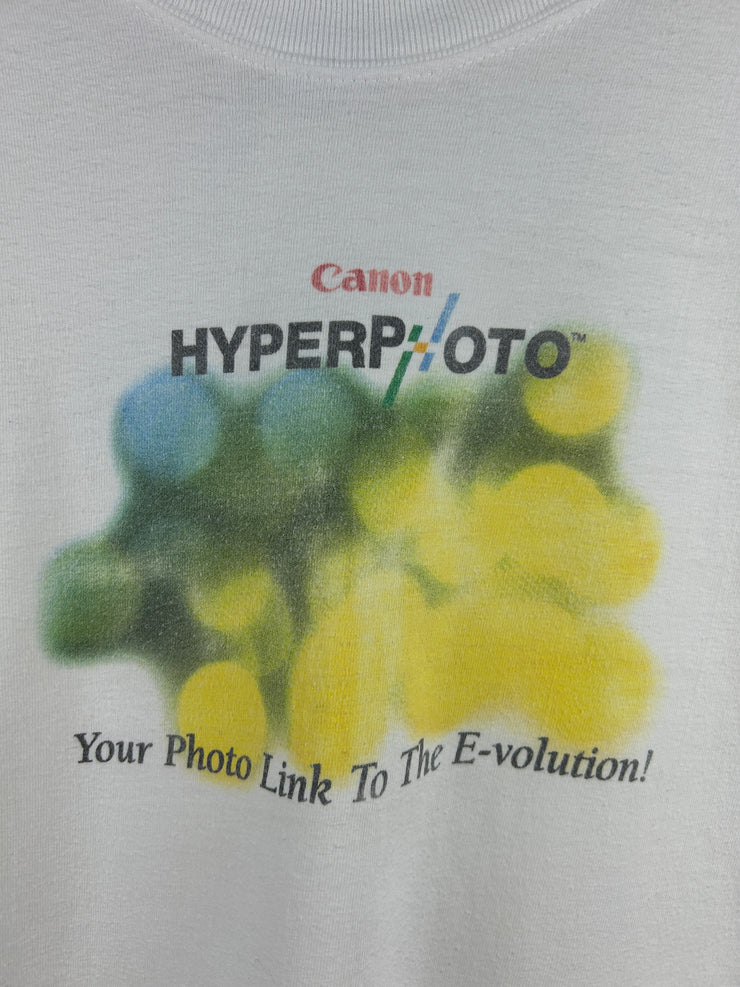 Vintage 90s Canon Camera Hyper Photo Promo White