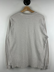Supreme Small Box Logo Heather Grey Long Sleeve