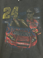 Vintage Y2K Nascar Jeff Gordon Dupont Thrashed Black Tee