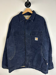 Vintage Y2K Carhartt Arctic Flame Resistant Navy Jacket FRC066 DNY