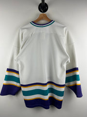 Vintage 90s AHL CCM Syracuse Crunch Inaugural Season White Hockey Jersey