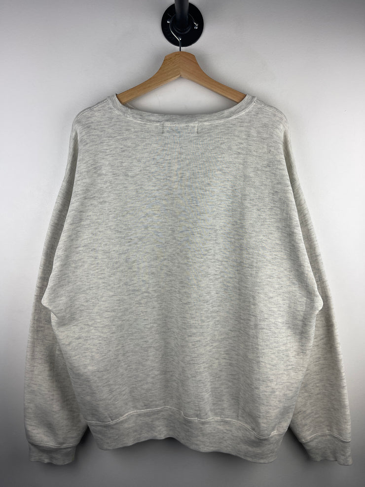 Vintage 90s Golf Eagle Par Birdie Embroidered Grey Crewneck