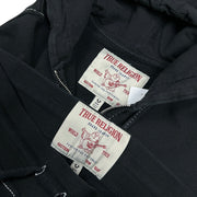 True Religion Contrast Stitch Black Zip Up Hoodie & Sweatpants Set