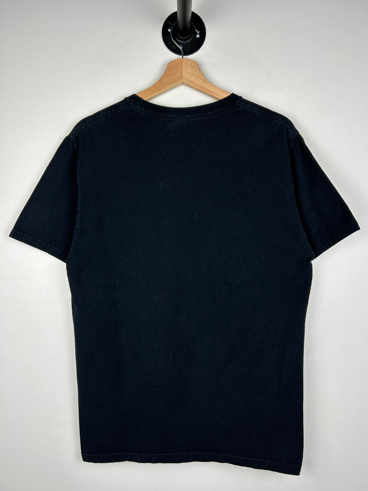 Stussy N4 Red & Green Stripe Black Tee