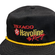 Vintage 90s Nascar Texaco Havoline Racing Black Snapback Hat