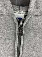 Vintage 90s Russell Athletic Blank Grey Zip Up Hoodie