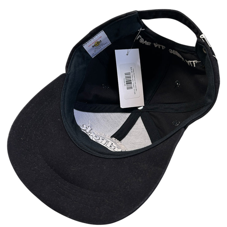 Vintage 90s Hard Rock Café London Black Strapback Hat