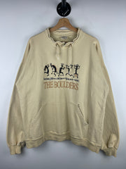 Vintage 90s Bumwraps The Boulders Embroidered Cream Crewneck