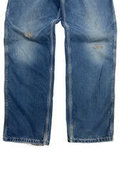 Vintage Carhartt Blanket Lined Blue Denim Jeans
