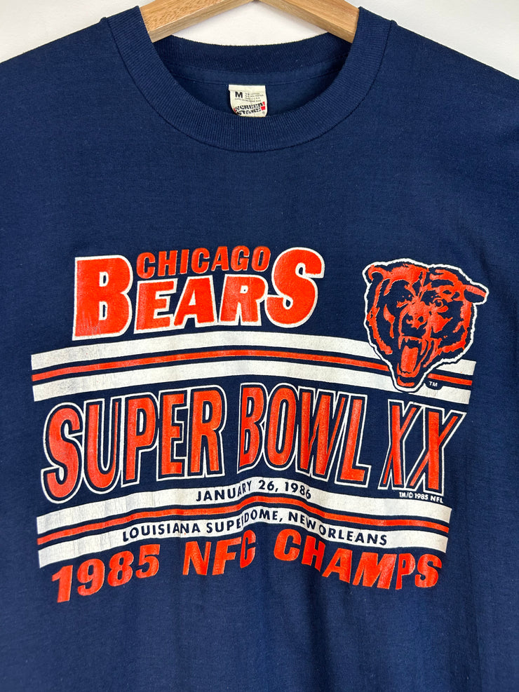 Vintage 1986 Chicago Bears Super Bowl Navy Tee