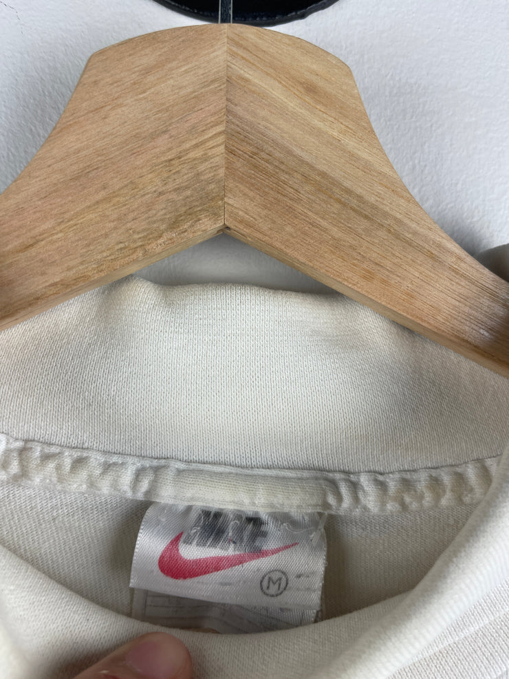 Vintage 90s Nike Golf Swoosh Turtle Neck White Long Sleeve