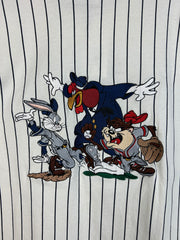 Vintage 90's Warner Bros Looney Tunes Pin Stripe Baseball Jersey