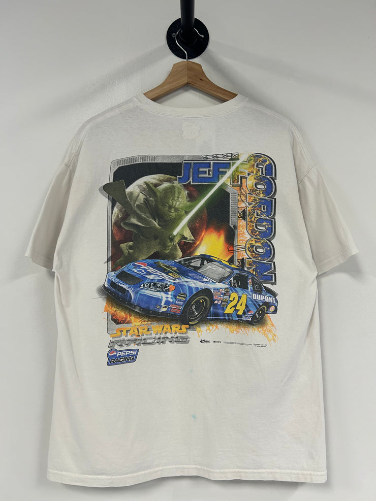 Vintage Nascar Star Wars Jeff Gordon White Tee