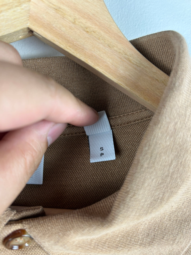 Burberry B Chenille Beige Polo Long Sleeve