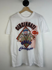 Vintage 90's Cincinnati Red Champions White Tee