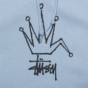 Stussy Broken Crown Steel Blue Hoodie