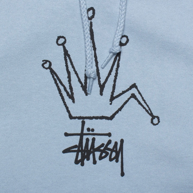 Stussy Broken Crown Steel Blue Hoodie