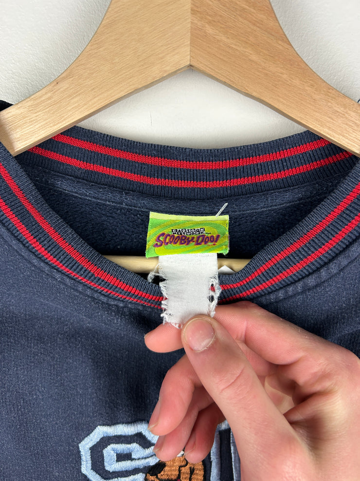 Vintage 2000 Scooby Doo Embroidered Navy Crewneck