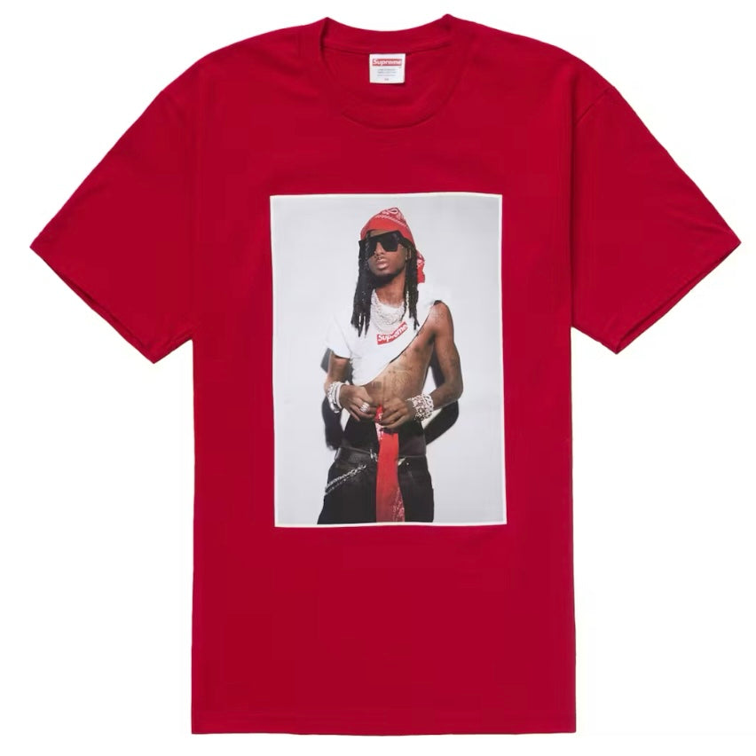 新品SUPREME FW25 PLAYBOI CARTI PHOTO TEE S Supreme Playboi Carti Tee Black Men's - FW25 - US