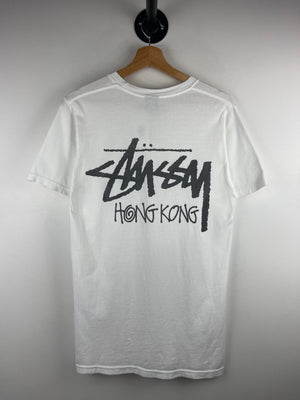 Stussy Stock Hong Kong White Tee