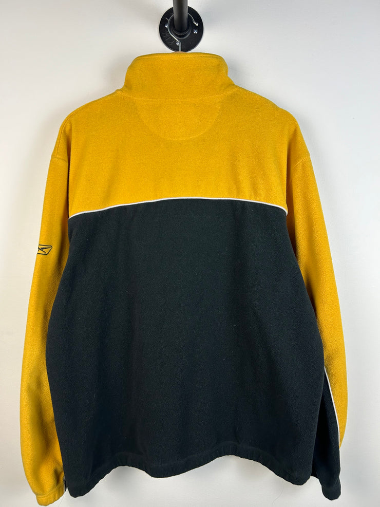 Vintage Y2K Reebok Pittsburgh Steelers Quarter Zip Black Fleece