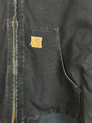 Vintage Y2K Carhartt Active Hooded Navy Jacket J130MDT