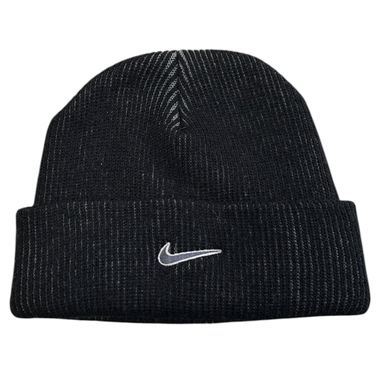 Vintage 90s Nike Swoosh Black Beanie