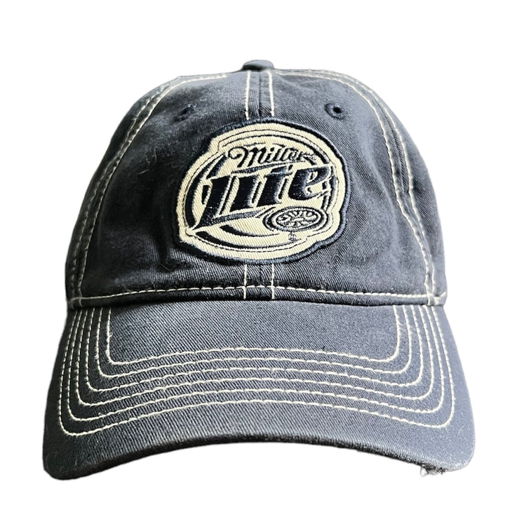 Vintage Miller Lite Navy Snapback Hat