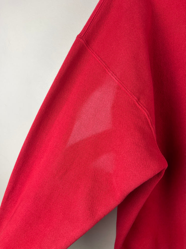 Vintage 90s Dalmatian Dog Fire Fighter Red Crewneck