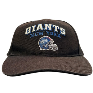 Vintage 90s NFL Puma New York Giants Black Snapback Hat