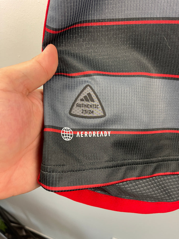 Adidas 2022 Toronto FC Home Grey & Red Soccer Jersey