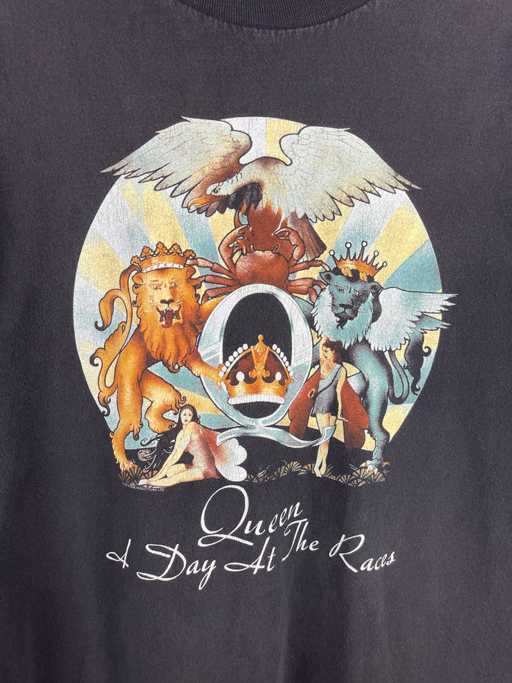 Vintage Queen A Day At The Races Black Tee