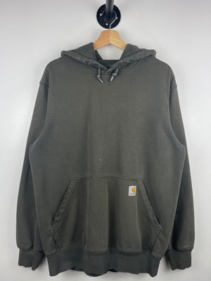 Vintage Carhartt Patch Thrashed Green Hoodie