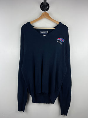 Vintage 90s NFL Vanderbilt Buffalo Bills Navy Knit Sweater