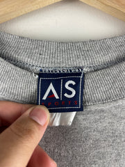Vintage 90s Illinois Illini Embroidered Grey Crewneck