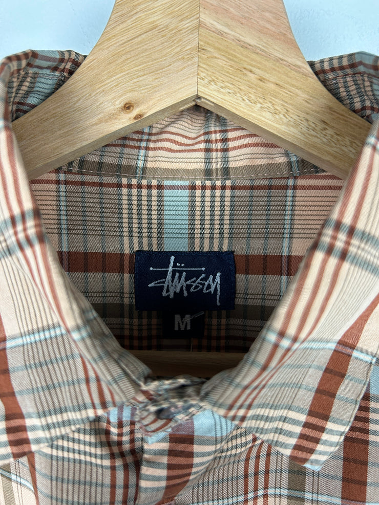 Vintage 90s Stussy Flannel Button Up Shirt