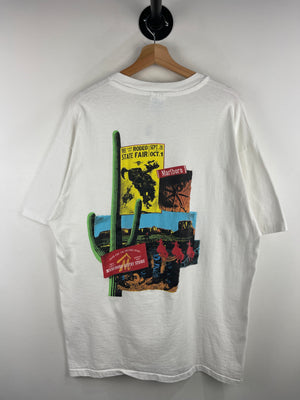 Vintage 90s Marlboro Country Store Desert Cactus White Tee
