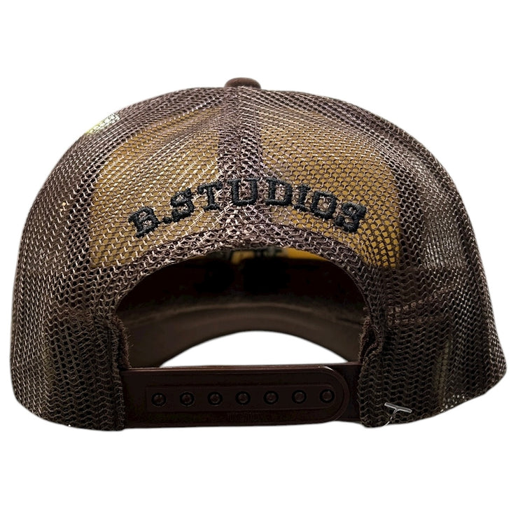 Bravest Studios LA Stars Cream & Brown Trucker Hat