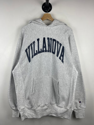 Vintage 90s Champion Reverse Weave Villanova University Grey Hoodie