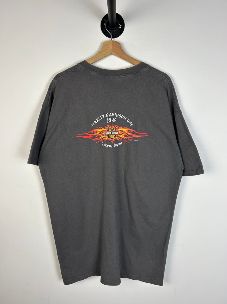 Vintage Y2K Harley Davidson Tokyo Grey Tee