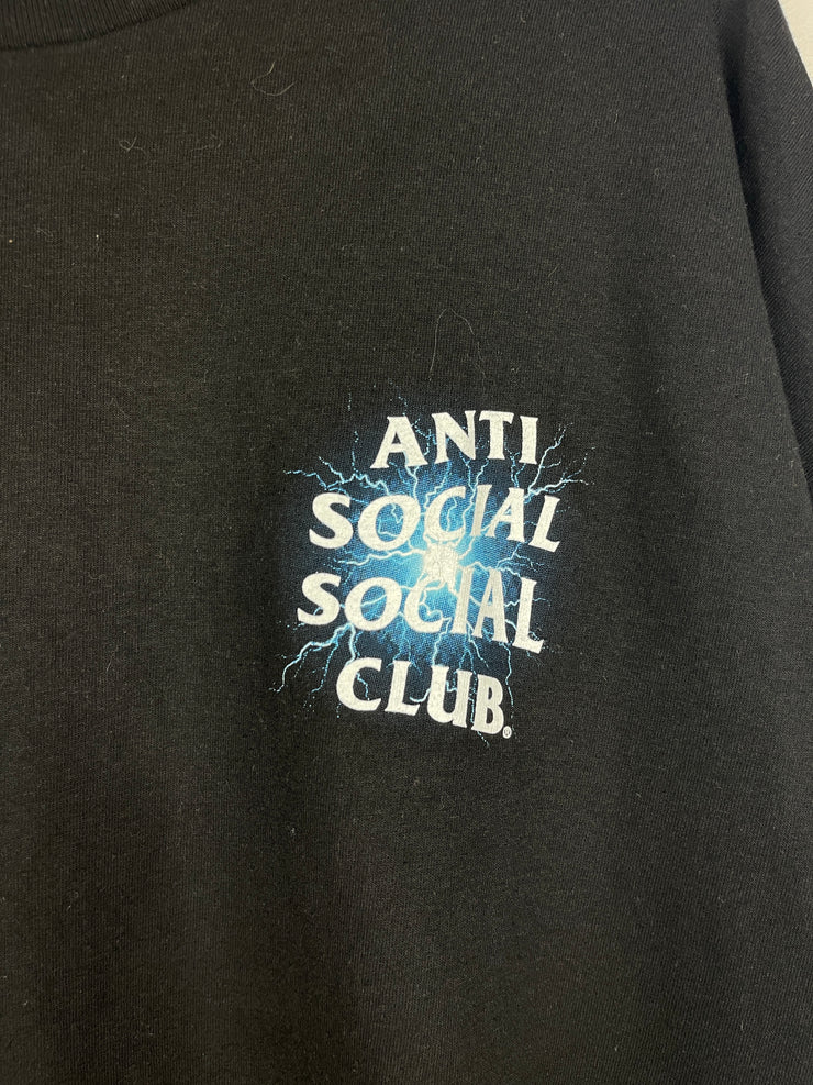 Anti Social Social Club Pain Glow In The Dark Black Tee