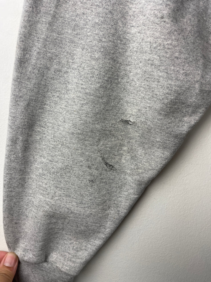 Vintage 90s Illinois Illini Embroidered Grey Crewneck