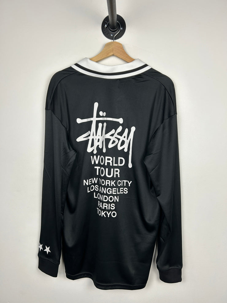 Stussy Football Black Long Sleeve Jersey