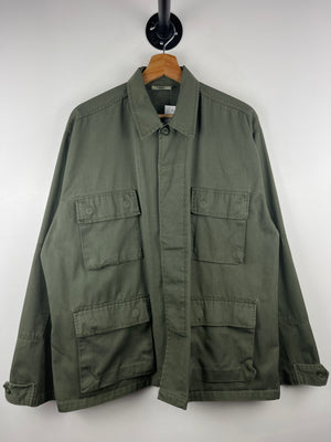 Vintage US Army Long Sleeve Button Up Utility Shirt