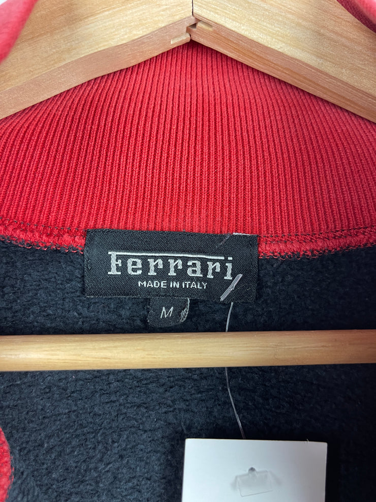 Vintage 90s Ferrari Black Quarter Zip Sweater