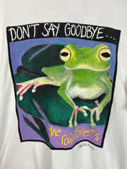 Vintage 90's LCBO Frog Art White Tee