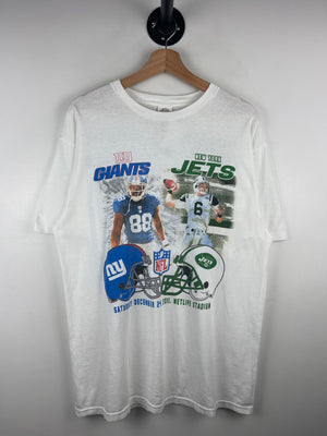 Vintage NFL New York Giants VS New York Jets White Tee