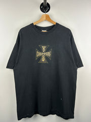 Vintage West Coast Choppers Long Beach Black & Gold Tee